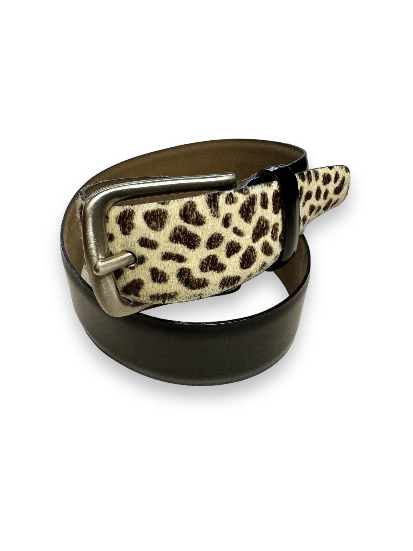 Y2K Linea Pelle Cowhide and Polished Leather Belt