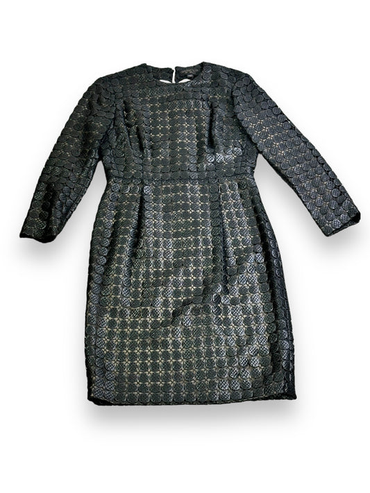 2000s Giambattista Valli Paris Black Circular Pattern Dress