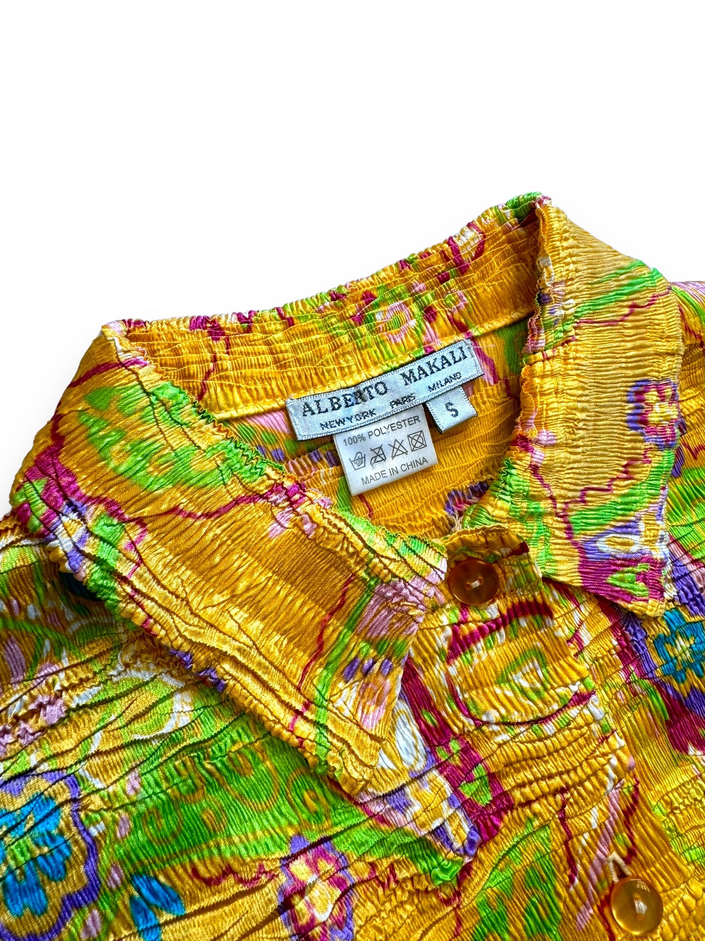 Y2K Alberto Makali  Button Up Collared Shirt