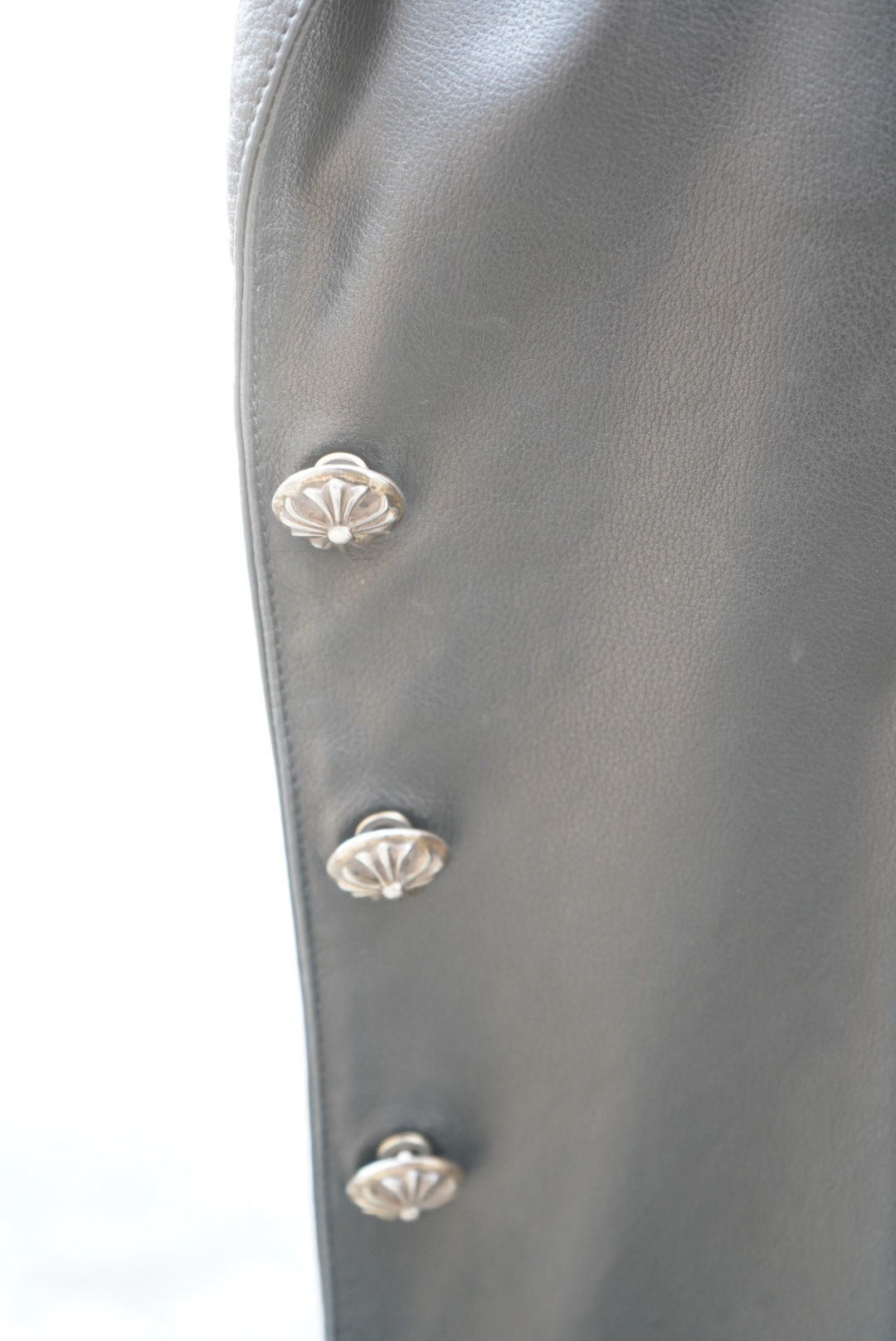 1990s/Y2K Chrome Hearts Leather Trench