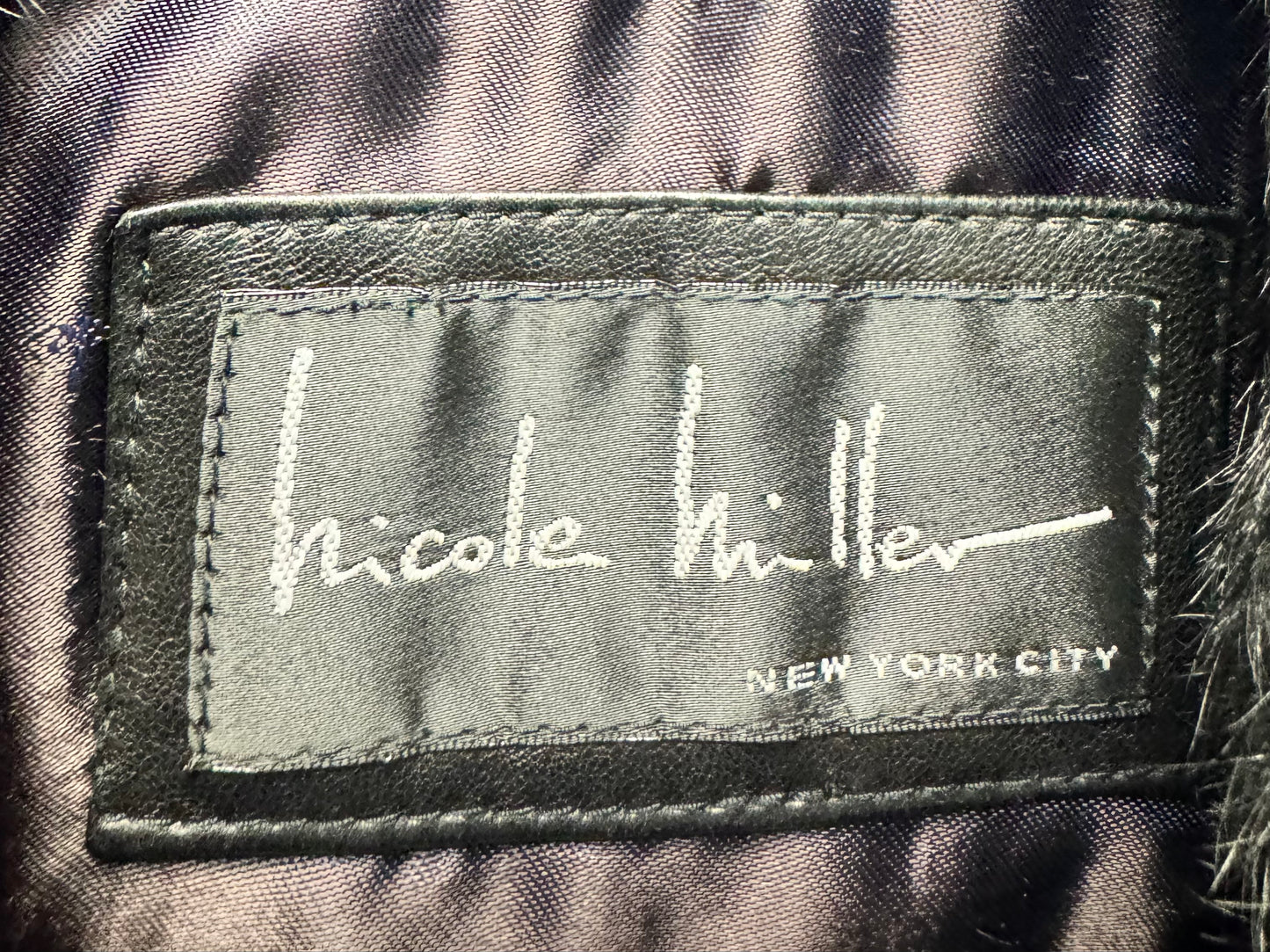 1990s Nicole Miller Lambskin Moto