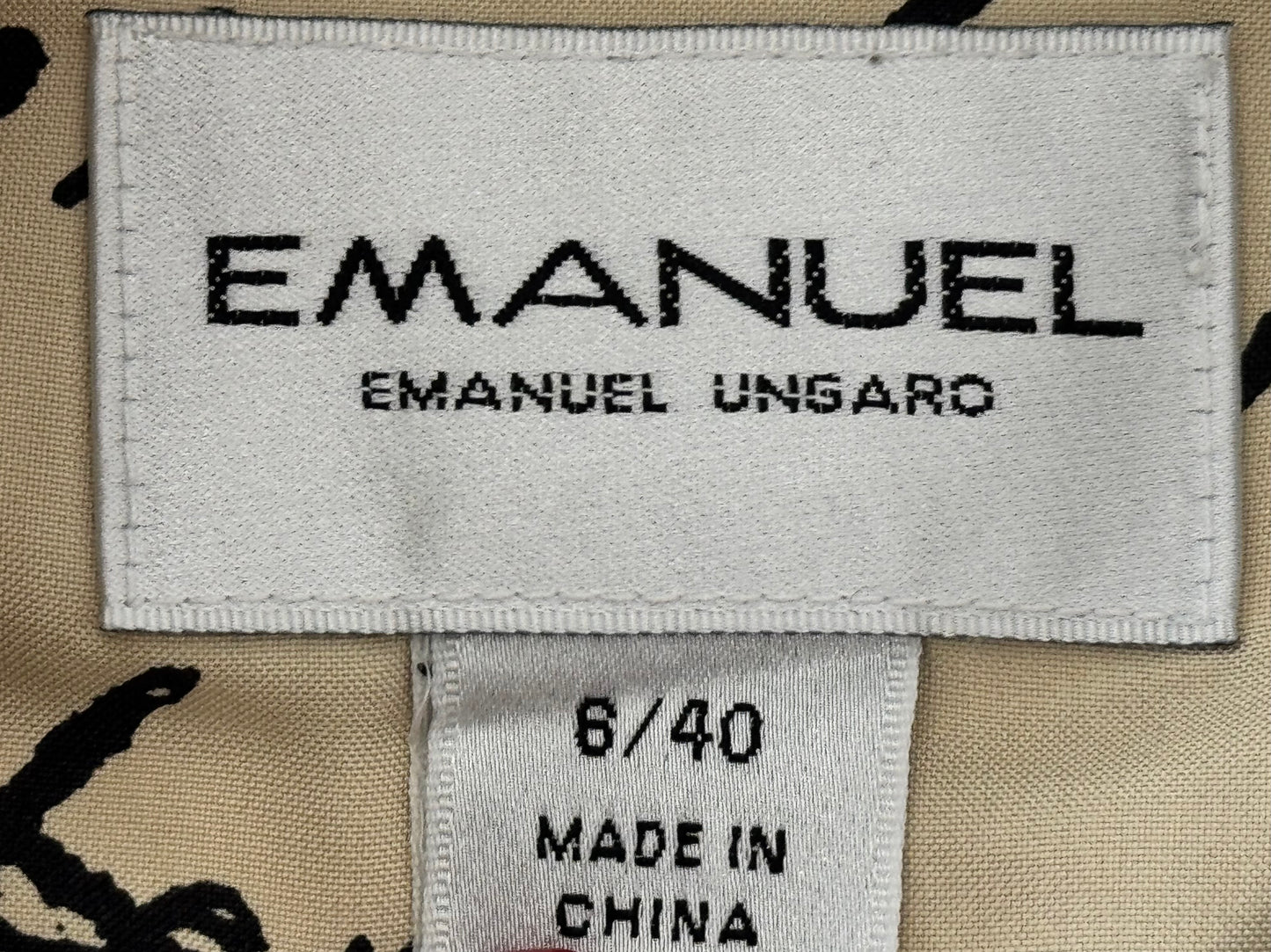 1990s Emmanuel Ungaro Silk Graphic Blouse