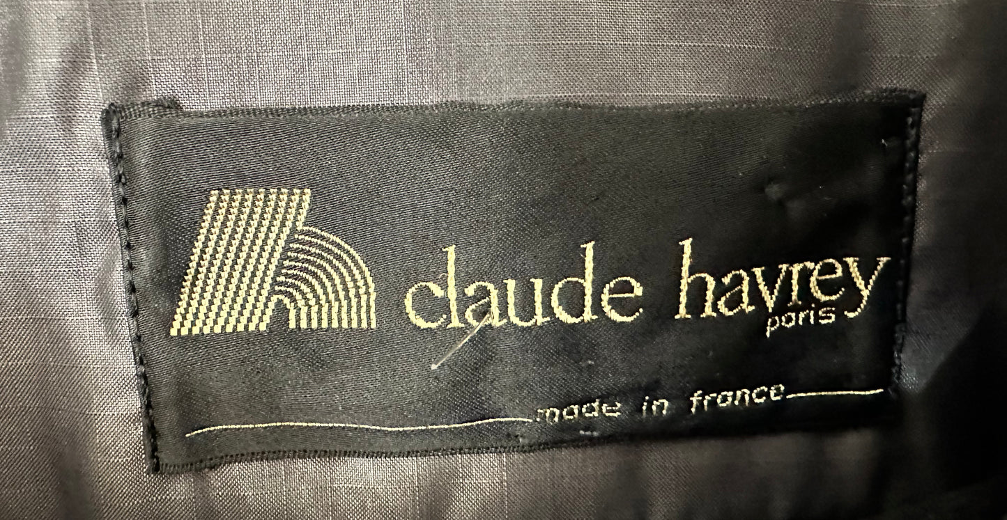 Vintage Claude Harvey Paris Geometric Rain Jacket