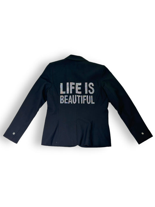 2000s Hip Chik Couture “Life is Beautiful” Blazer