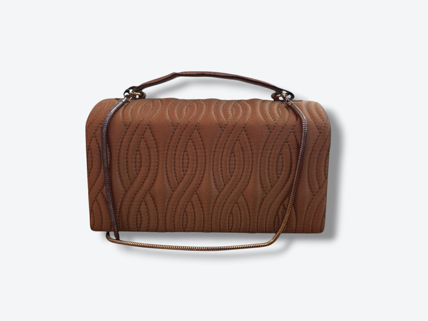 1990s Vintage Satin Box Bag