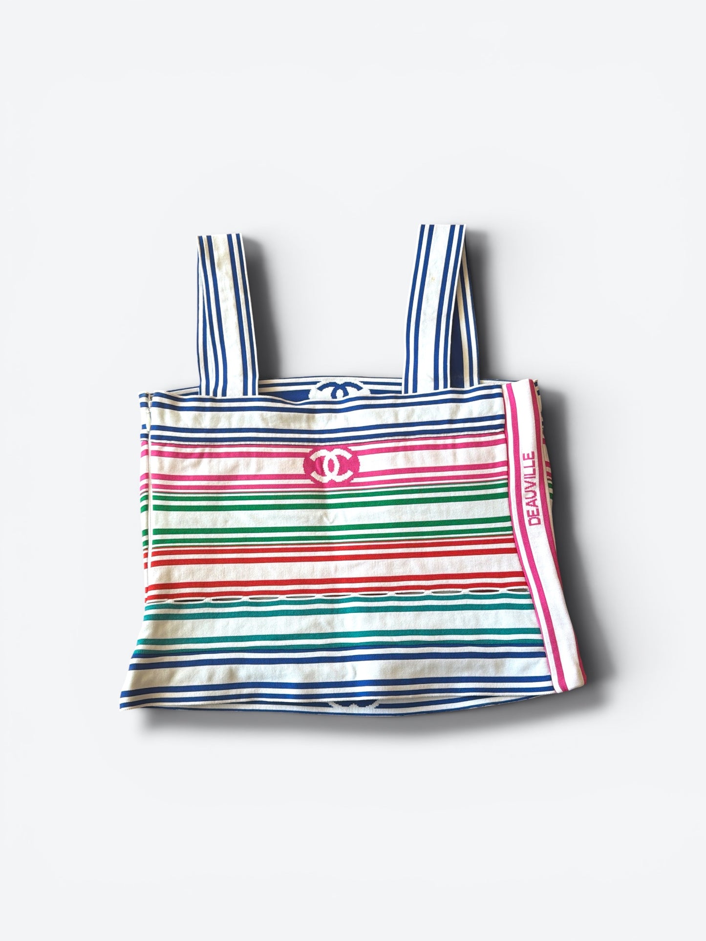 Y2K Chanel Biarritz Archival Rainbow Tank