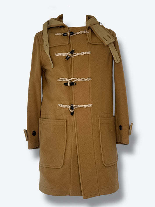 “Line 14” Maison Margiela Wool Duffle Coat – Camel with Rope Toggle Closure
