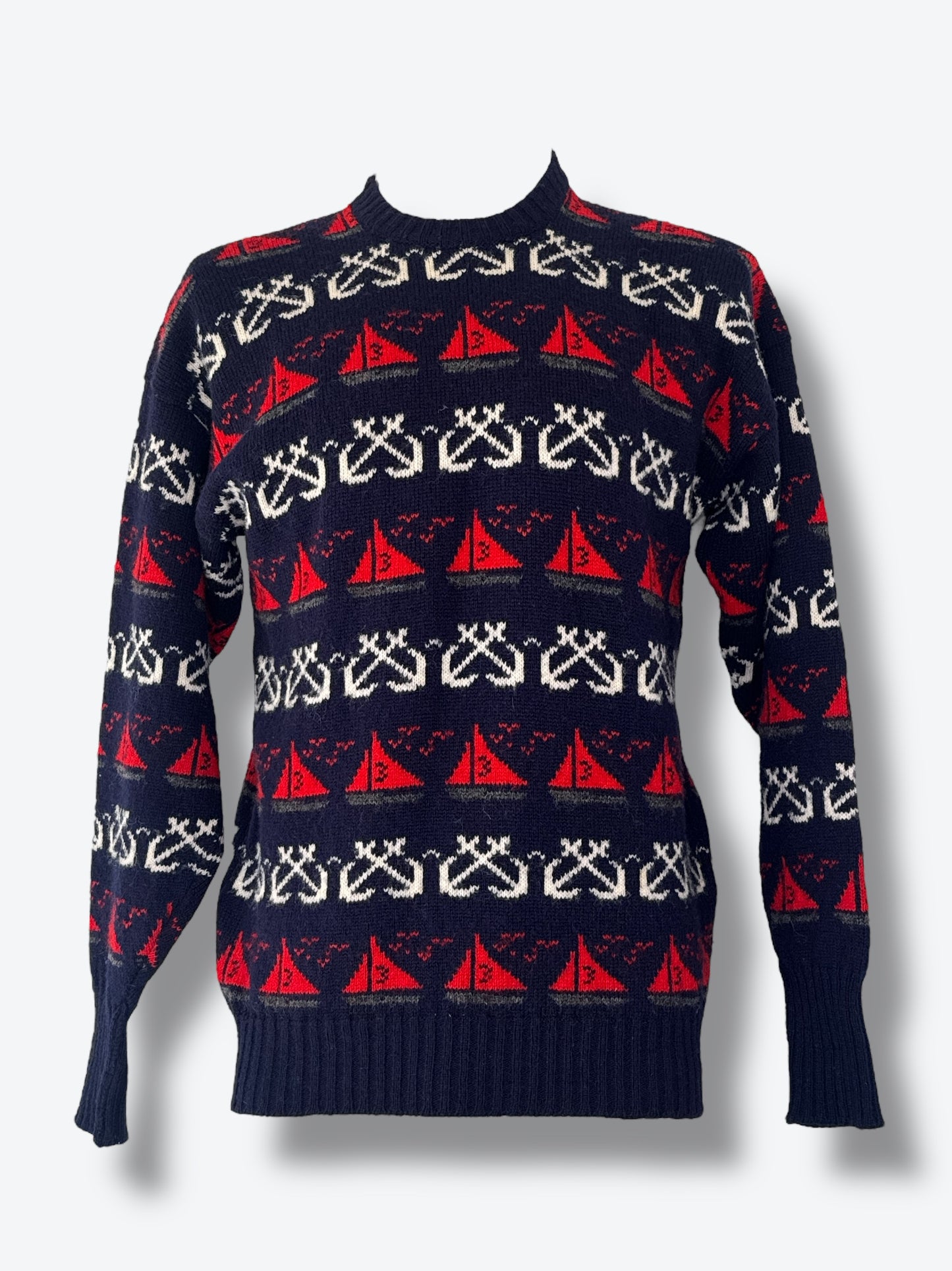 1970s Marshall Fields Wool Nautical Sweater