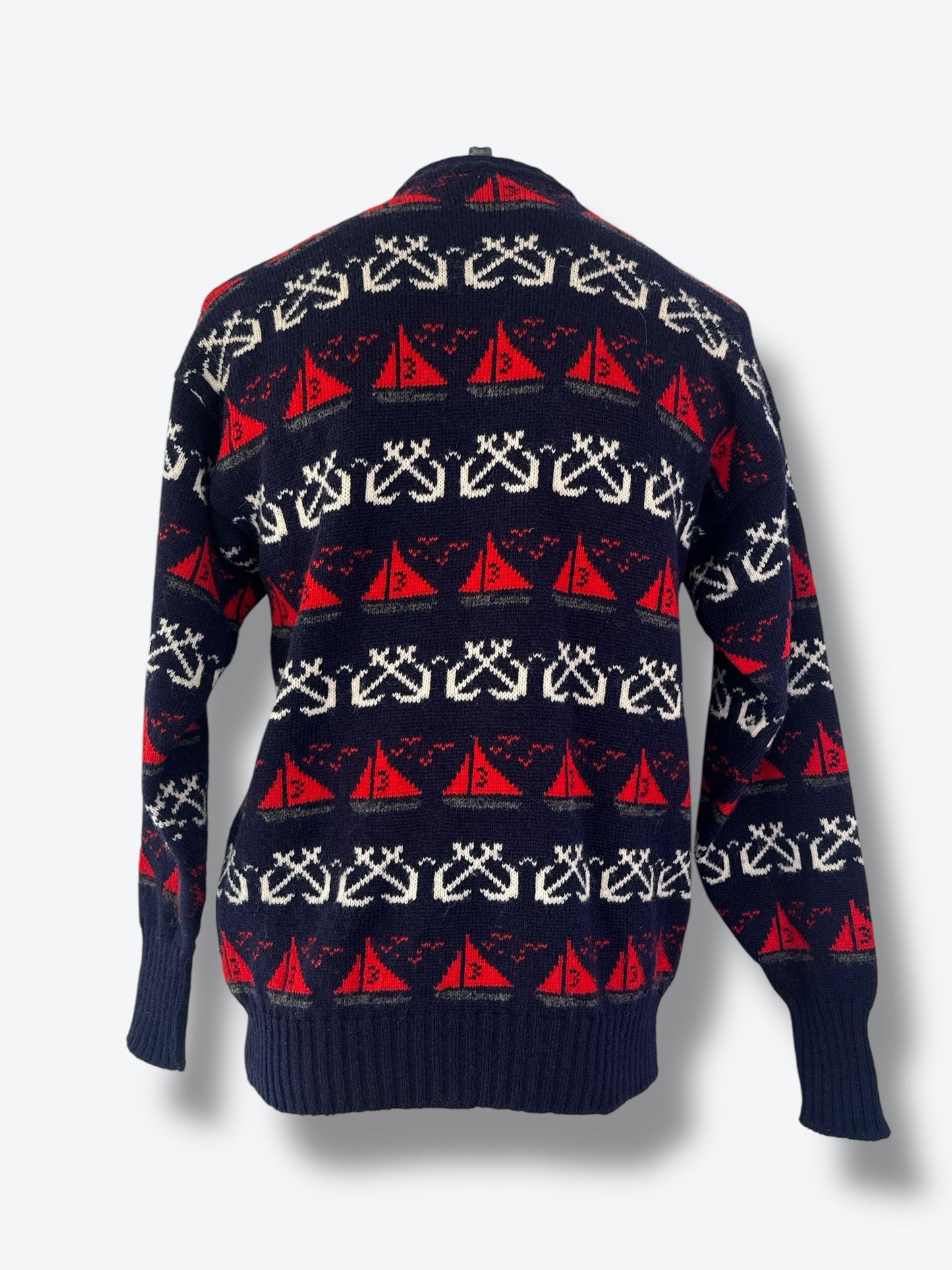 1970s Marshall Fields Wool Nautical Sweater