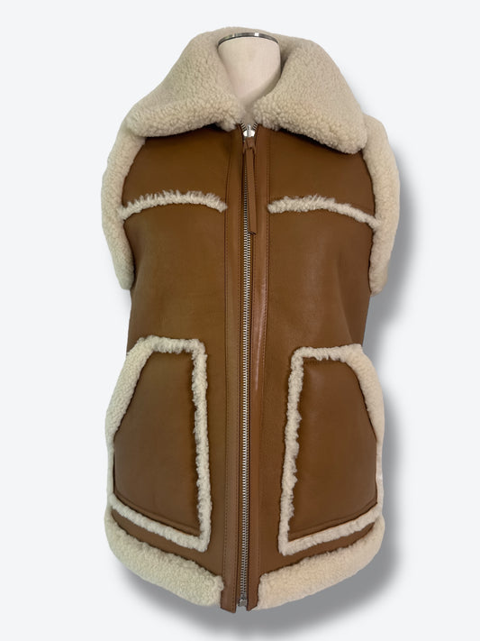 Y2K Coach Reversible Shearling Vest
