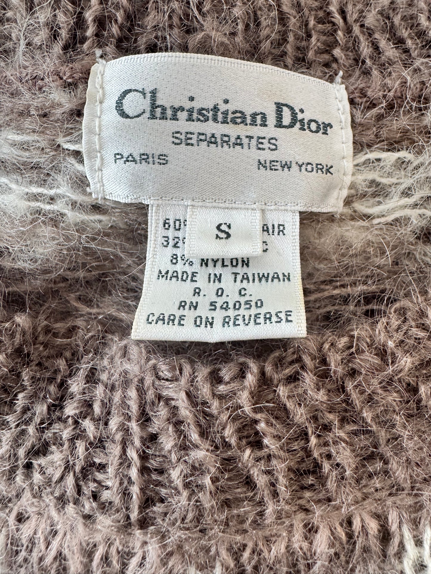 1970s Christian Dior Wool Mohair Sweater