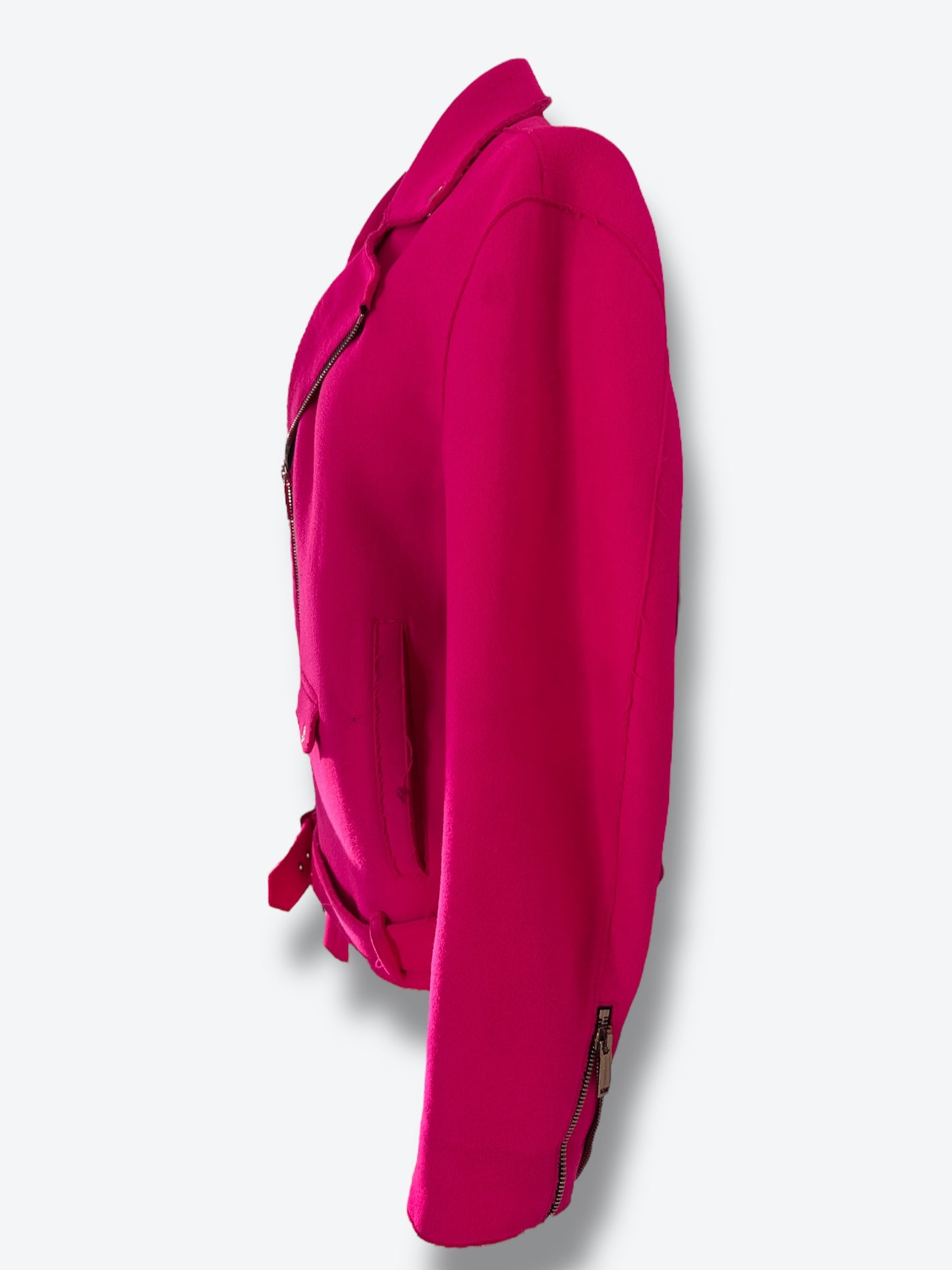 DSQUARED² Neon Pink Moto Jacket