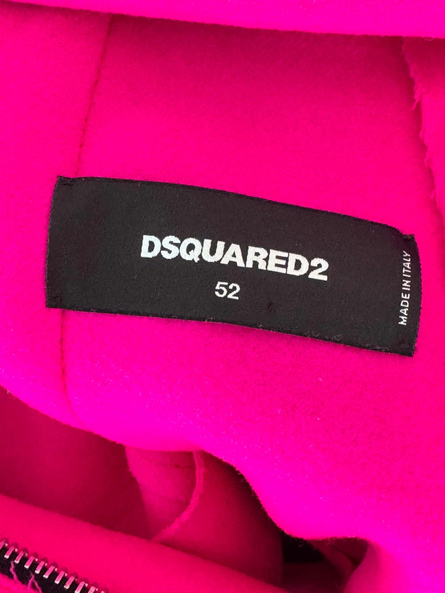 DSQUARED² Neon Pink Moto Jacket