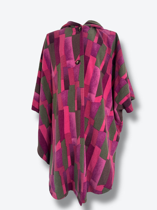 1990s Marimekko Geometric Poncho