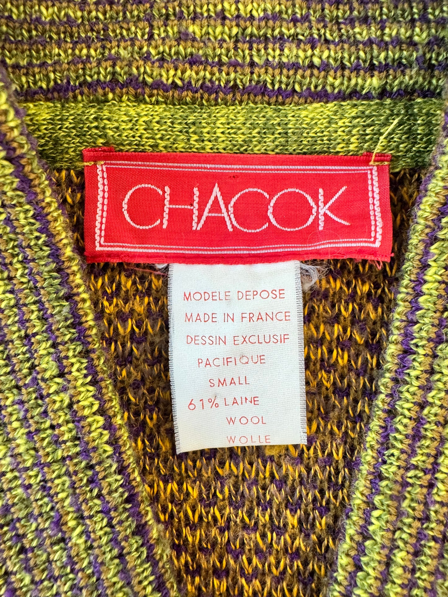 1980s Chacok One Button Sweater