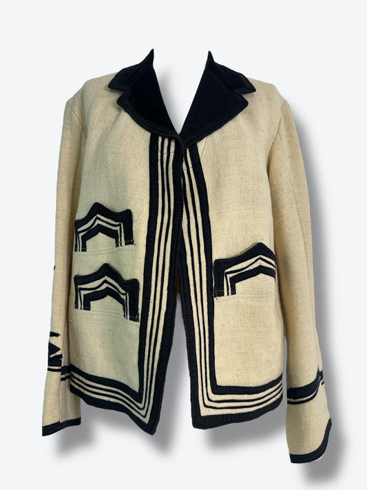 Vintage Guatemalan Wool Embroidered Blazer