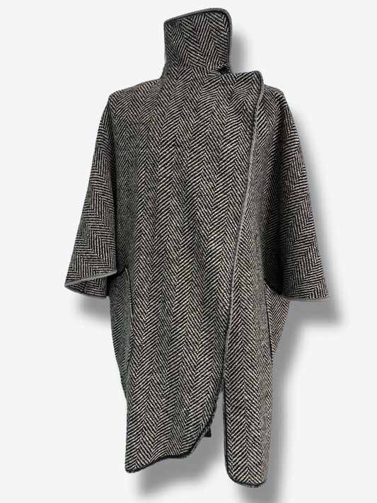1980s Clifford Michael Speckled Wool Cape
