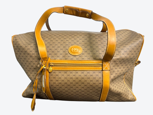 1970s Gucci Monogram Travel Tote