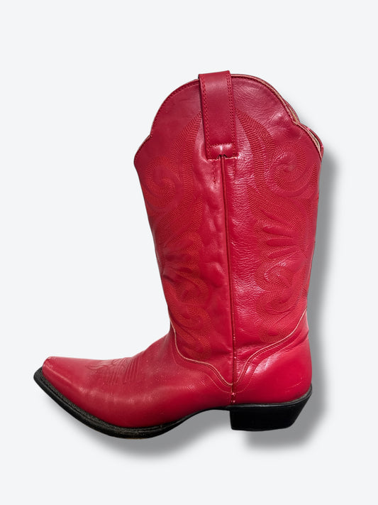 JB Dillion Red Cowboy Boots