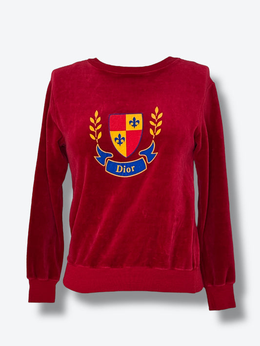 Christian Dior “Jeune Homme” Velour Top
