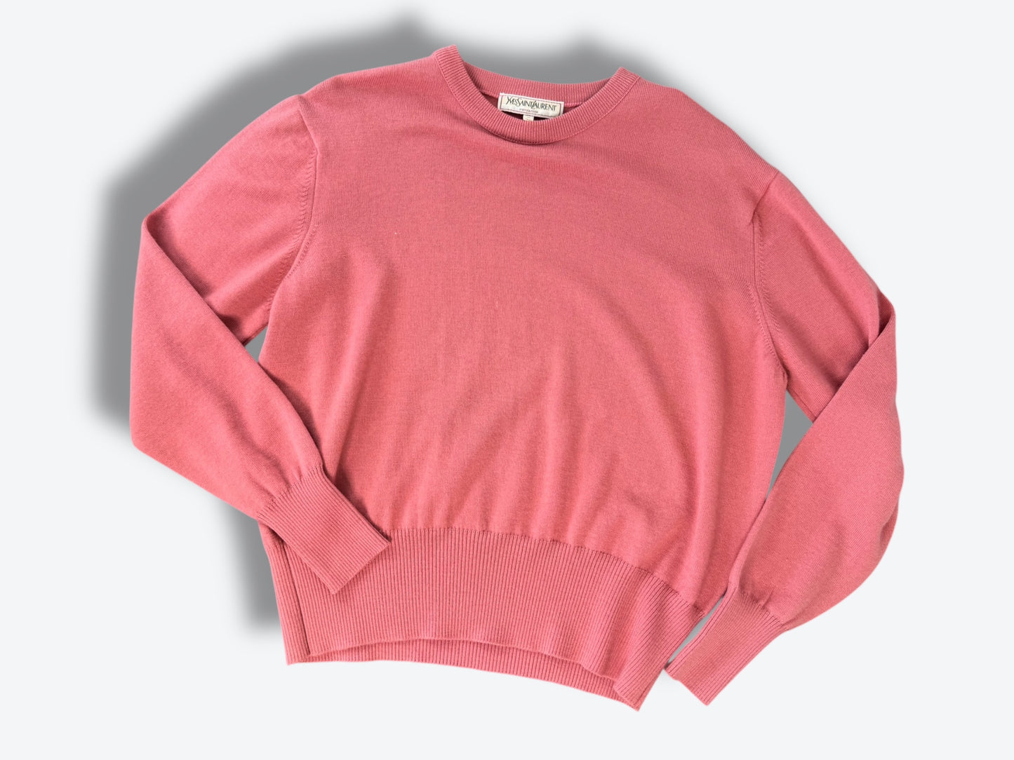 1980s Yves St Laurent Pink Crewneck