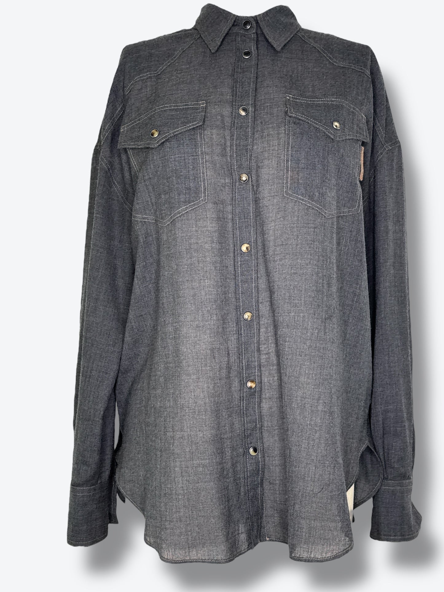 2000s Brunello Cucinelli Snap Button Top