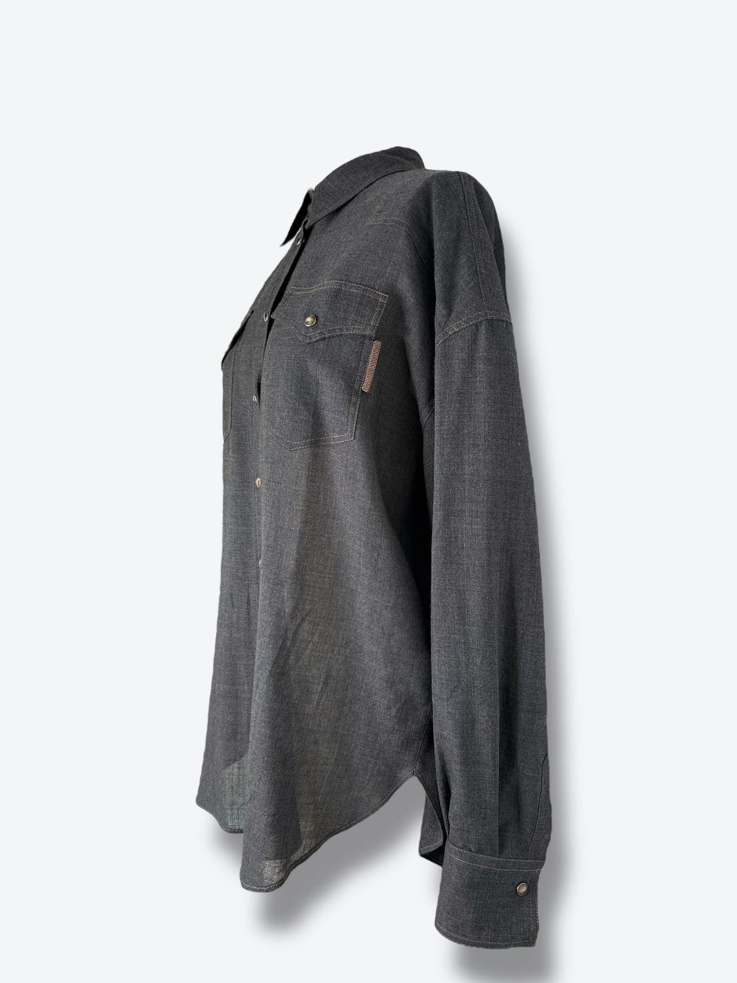 2000s Brunello Cucinelli Snap Button Top