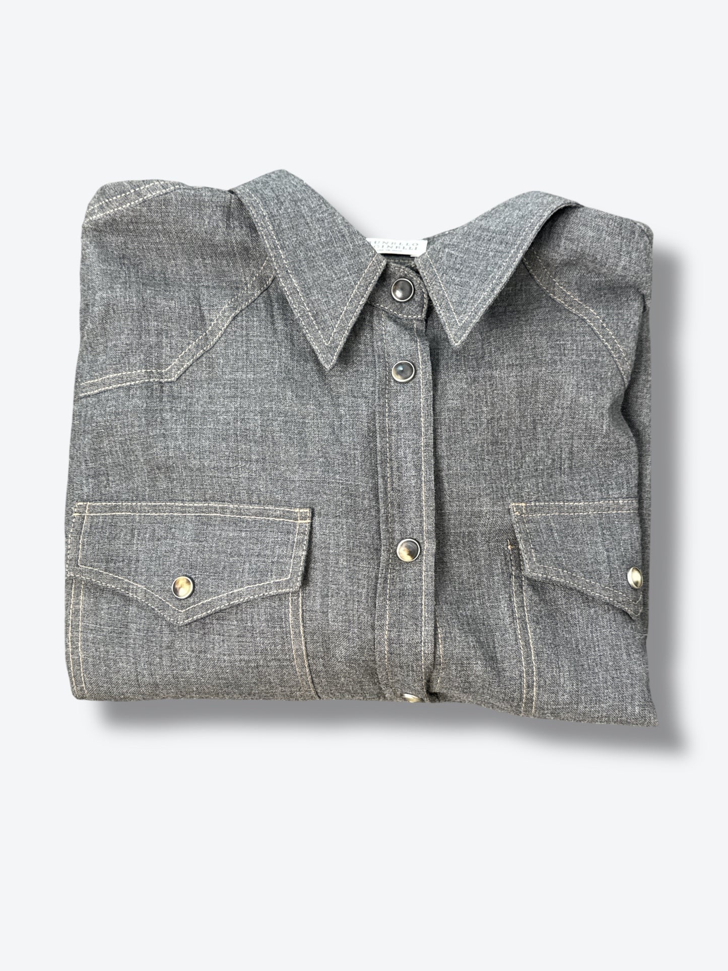 2000s Brunello Cucinelli Snap Button Top