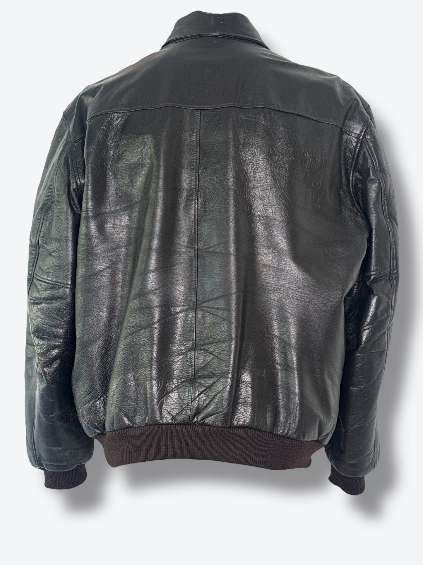 1980s L.L. Bean Thrashed Leather Bomber