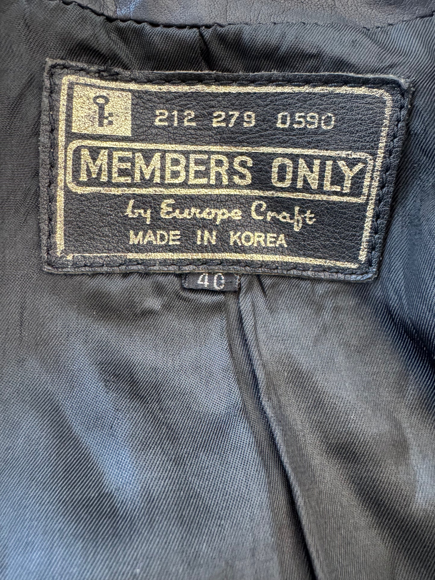 Members Only Leather Shirt Jacket