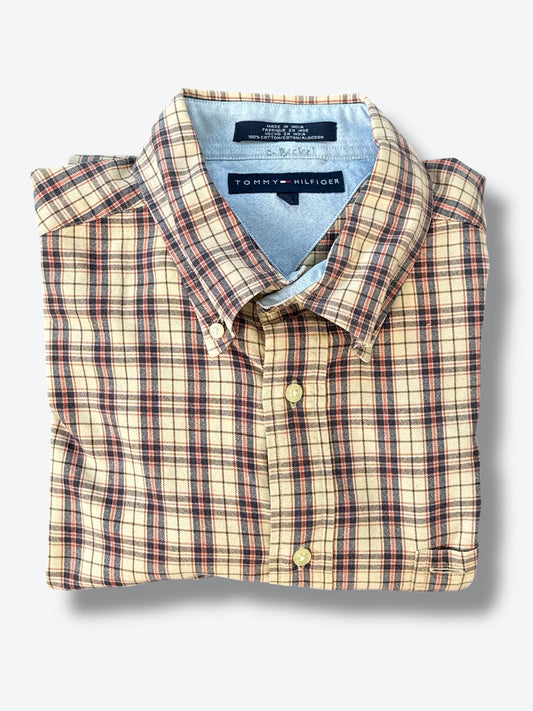 1990s Tommy Hilfiger Plaid Button-Down Shirt