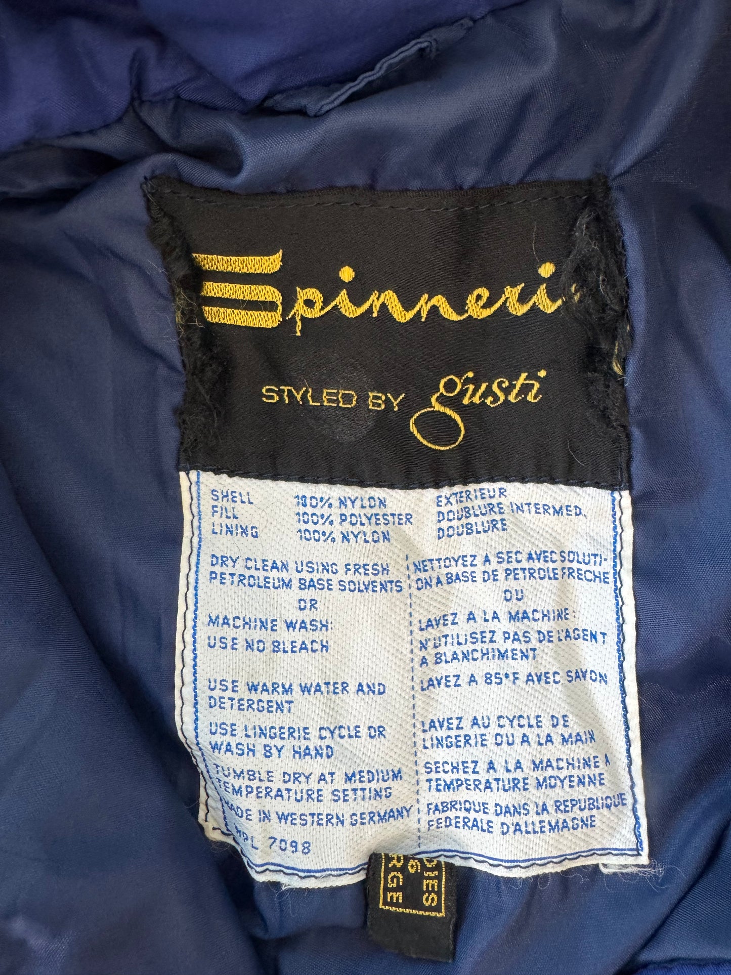 Vintage “Spinneri” Styled by “Gusti” Ski Jacket