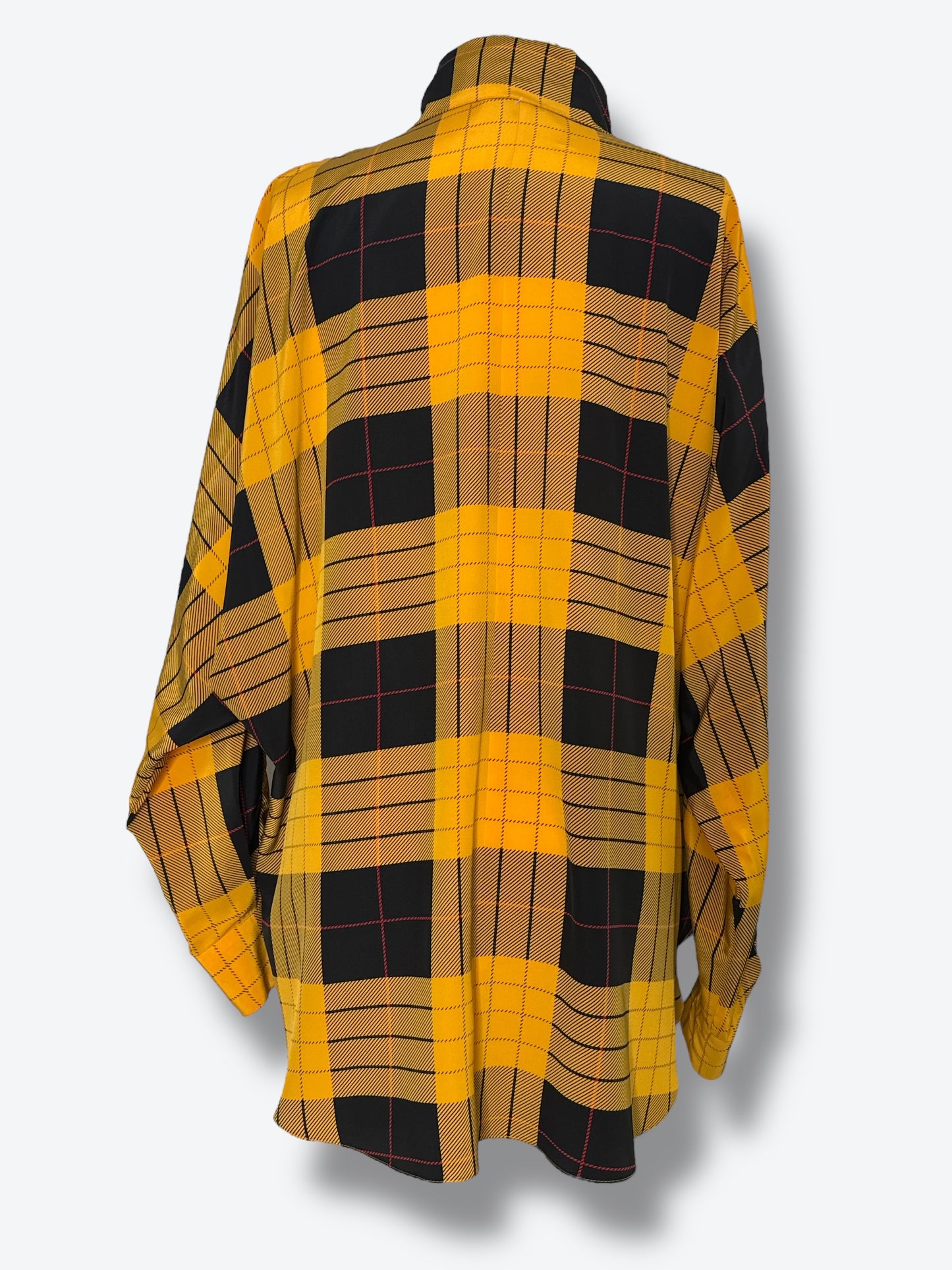 I.B. Diffusion Over Sized Yellow Plaid Top