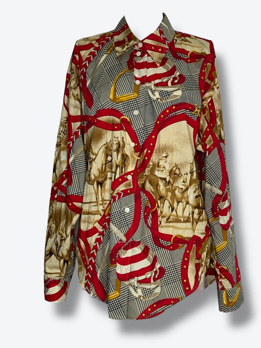 1990s Escada Sport Equestrian Blouse