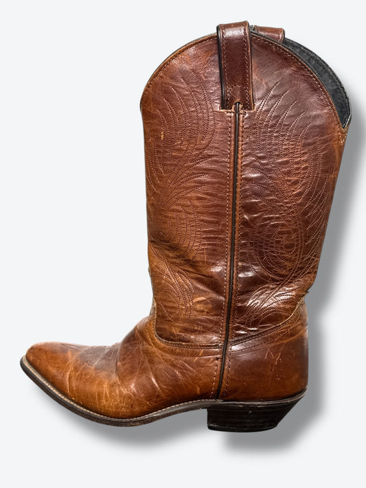 Vintage Brown Cowboy Boots