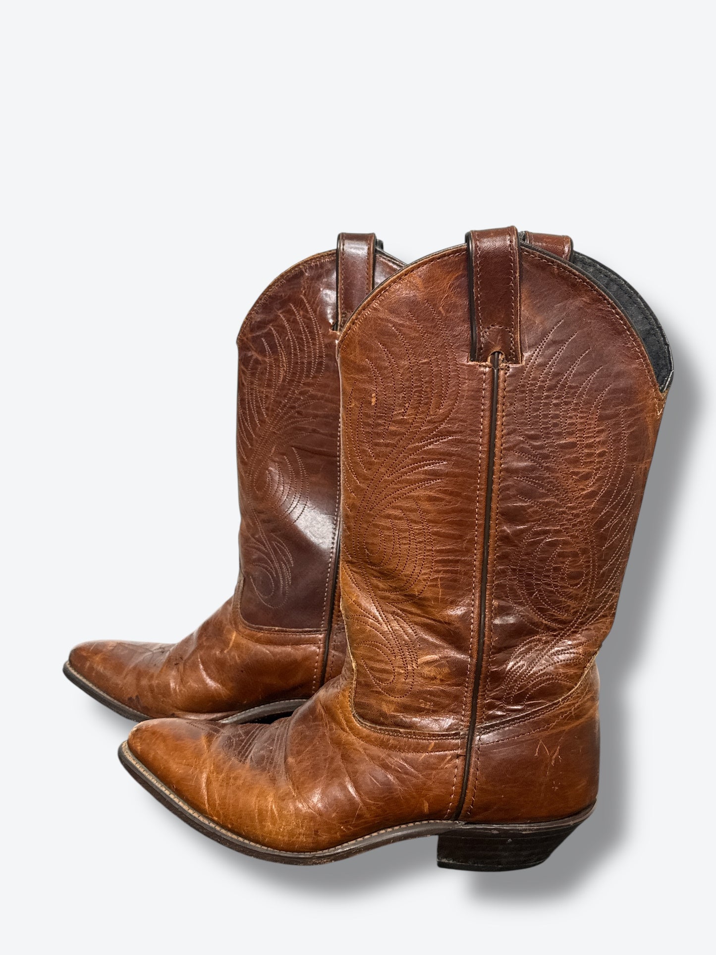 Vintage Brown Cowboy Boots