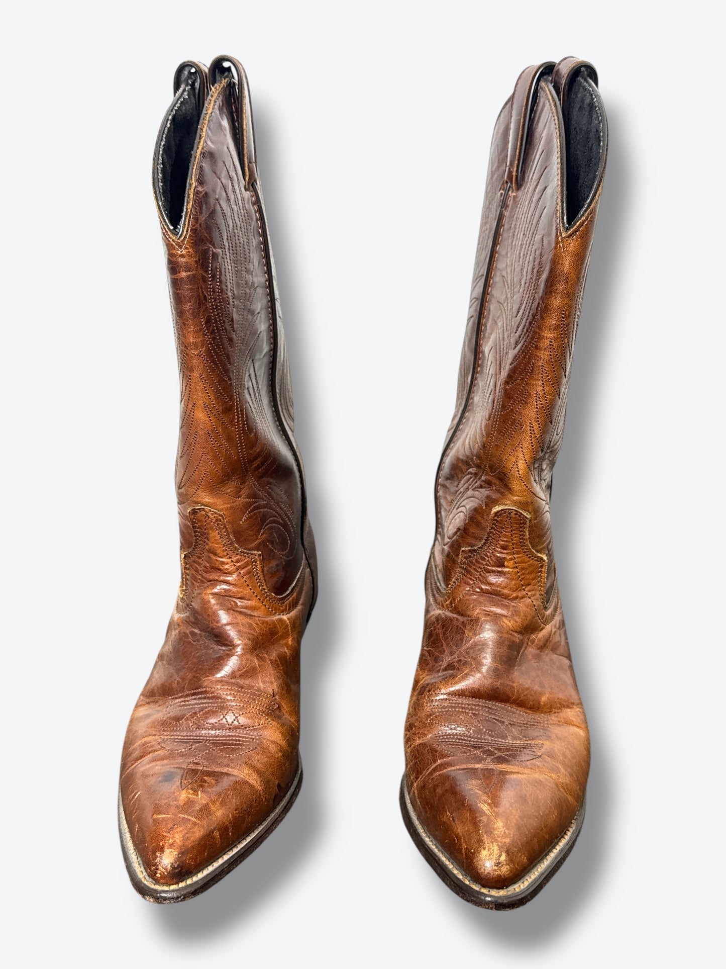 Vintage Brown Cowboy Boots