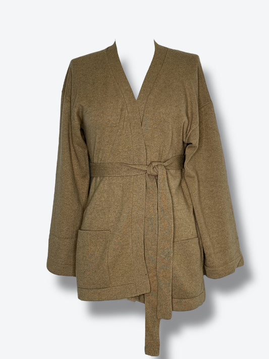 Valerie Louthan Cashmere Wrap Tie Sweater