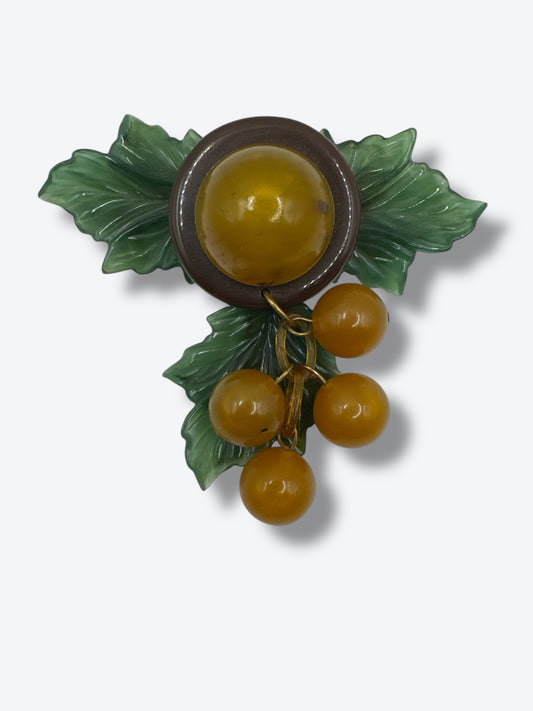 1940s Fruit Bakelite Pin