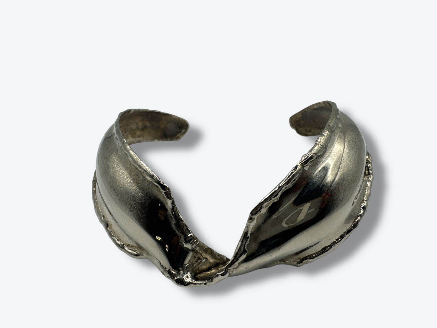Vintage Sculptural Silver-Tone Choker Necklace