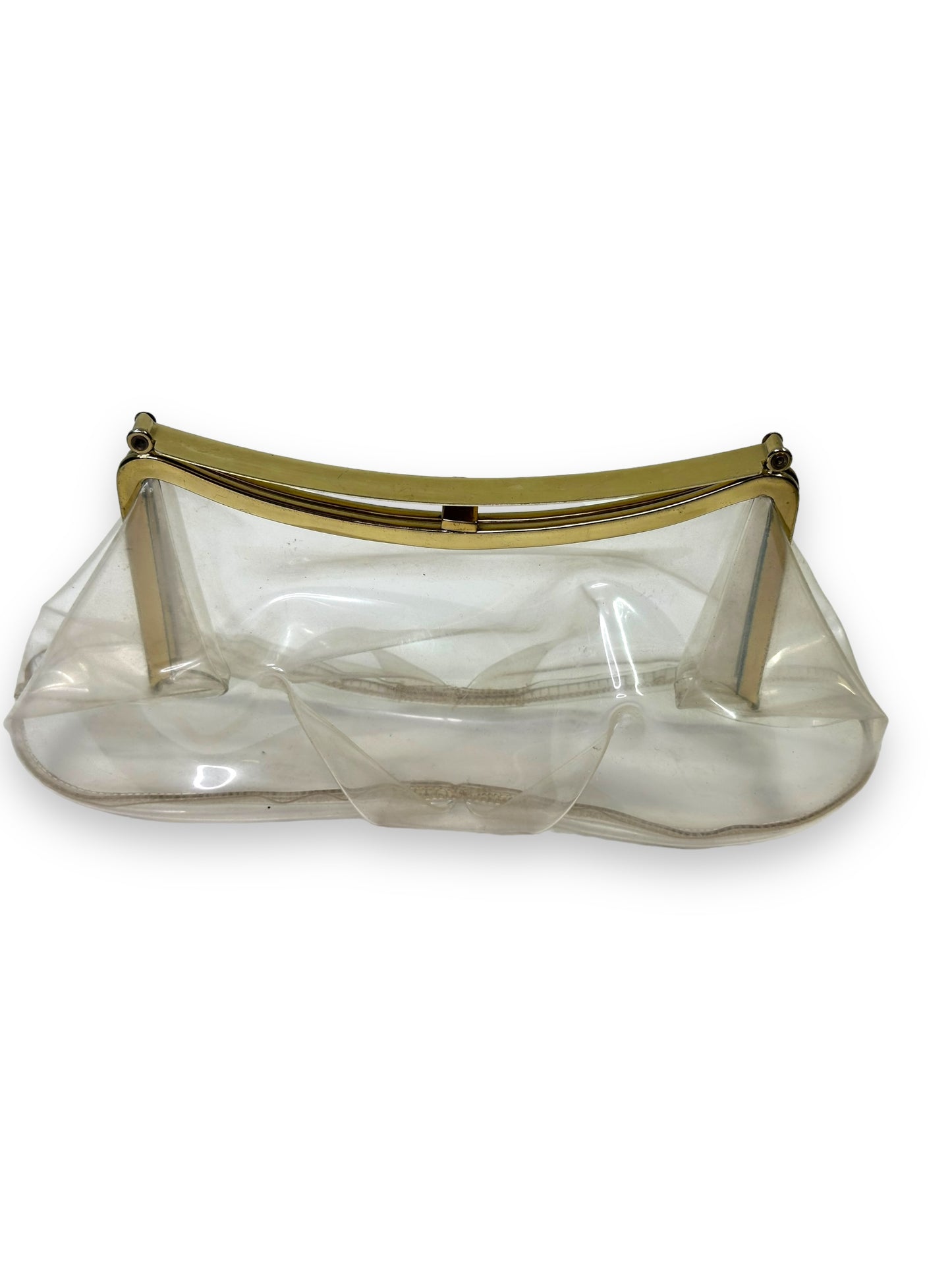 1940s Lucite Retractable Handle Frame Bag