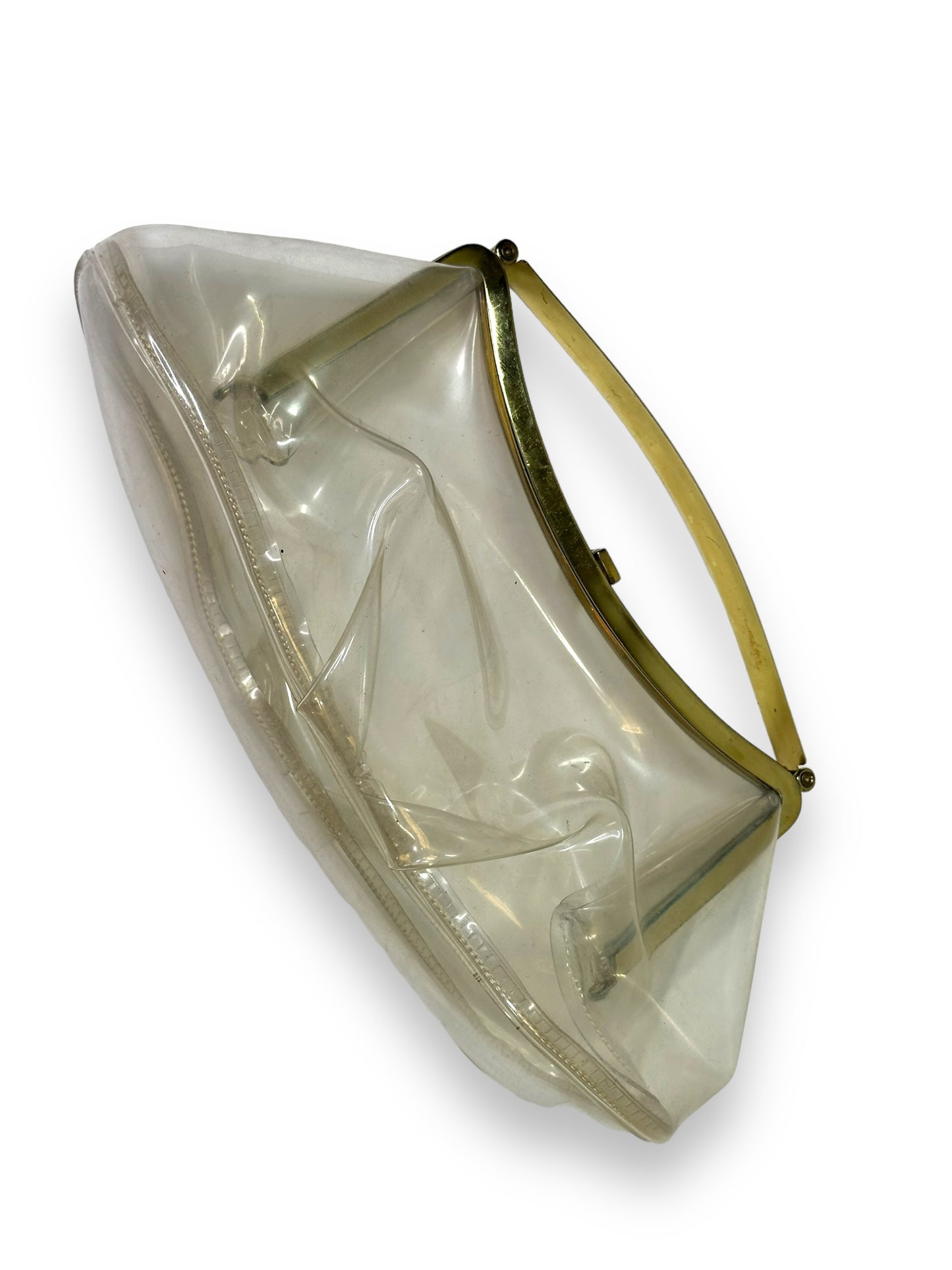 1940s Lucite Retractable Handle Frame Bag