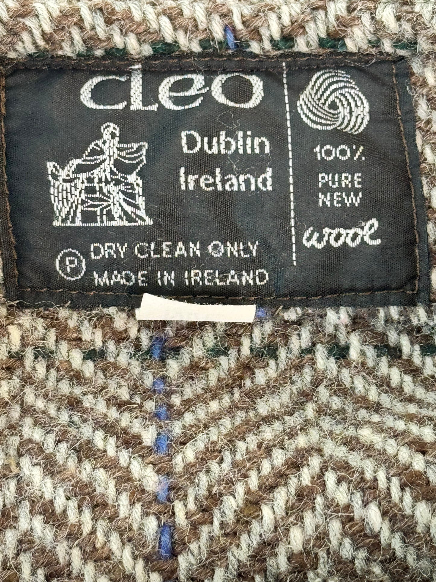 1980w “Cleo” Wool Poncho Jacket