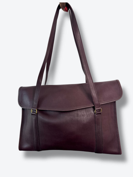 1970s Coach “Classic Leather” Satchel Tote (Made USA)