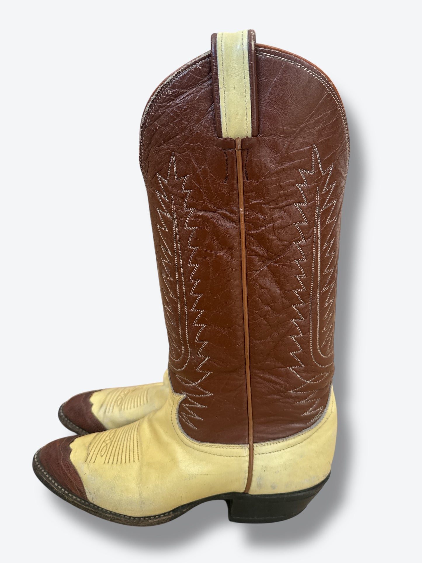 1970s Tony Lama 2 Tone Boots