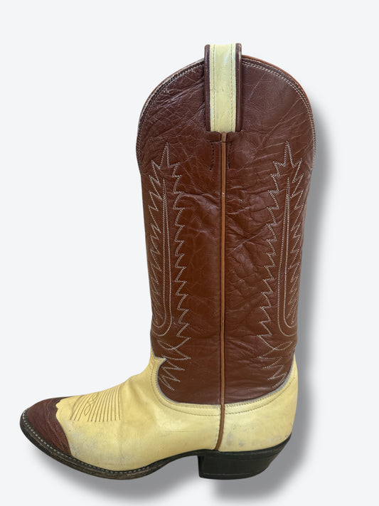 1970s Tony Lama 2 Tone Boots