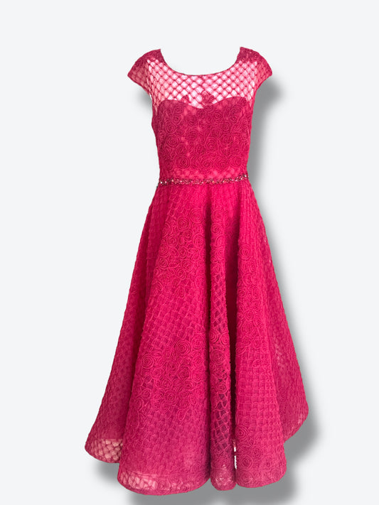 2017 Kate Middleton Marchesa Notte Rose Dress