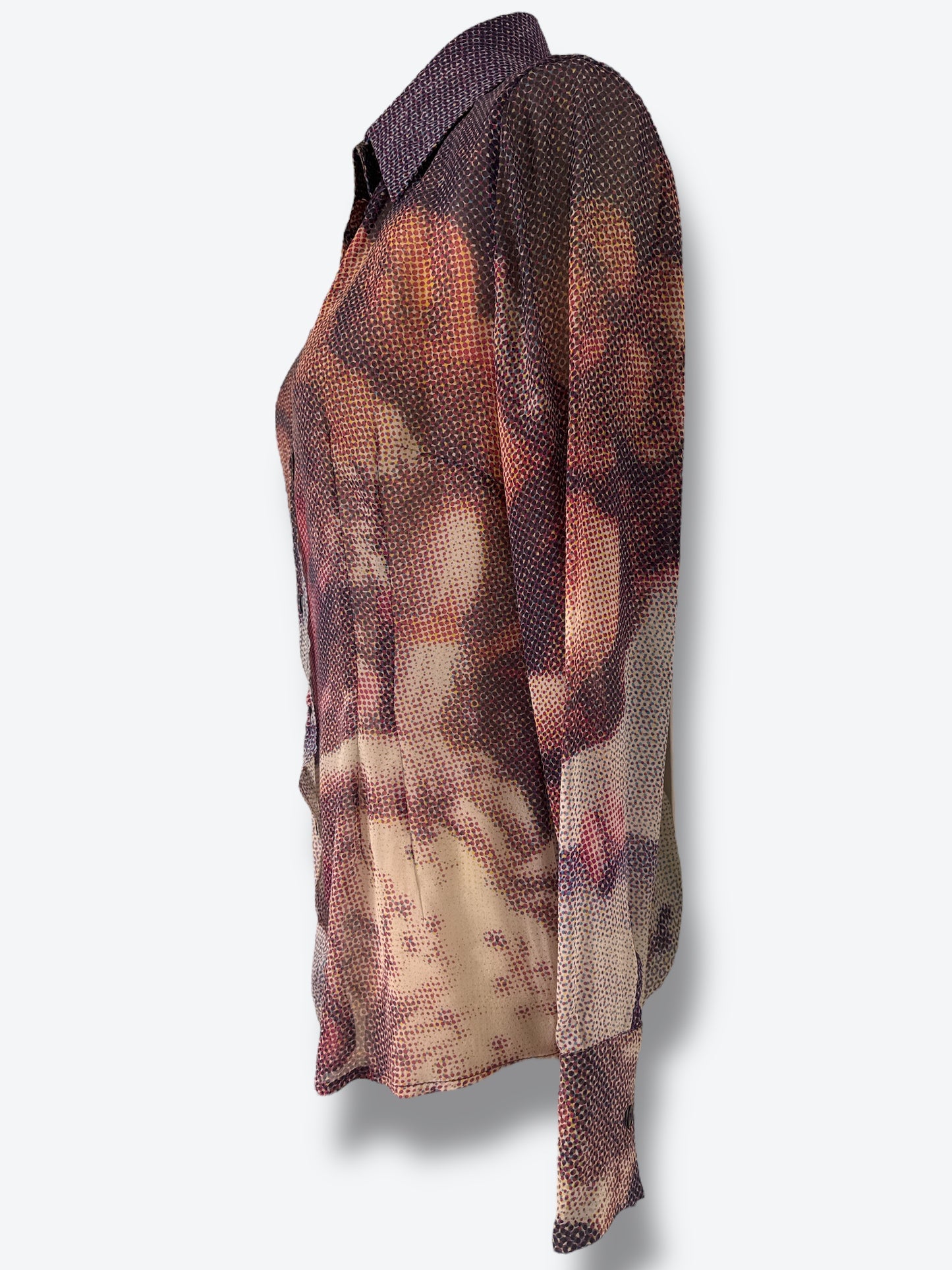 1990s Dolce and Gabbana Botticelli’s The Birth of Venus Silk Blouse