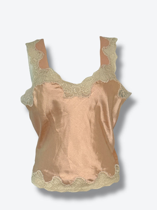 1960s Christian Dior Lingerie Lace Shell