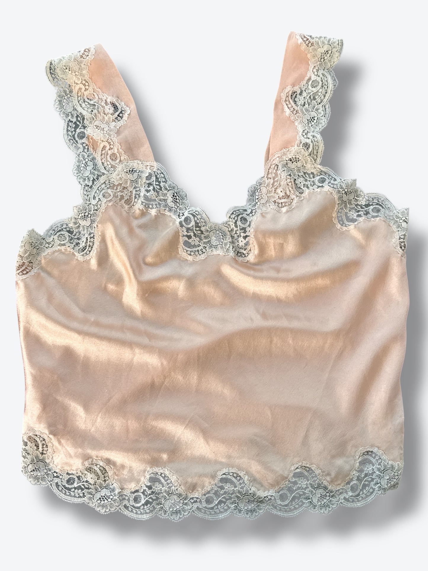 1960s Christian Dior Lingerie Lace Shell